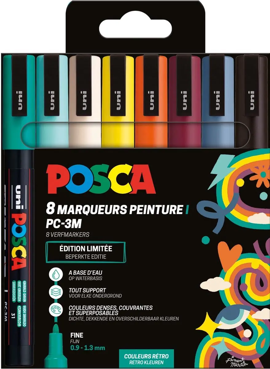 Posca PC3M Uni Markers Set