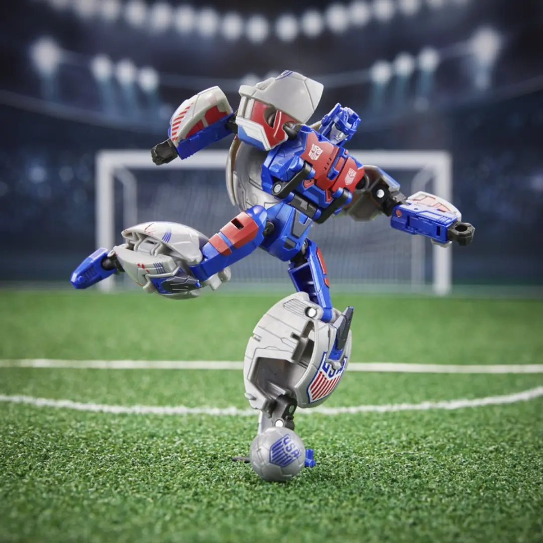 Transformers US Soccer Federation Breakaway Actiefiguur 14cm - Grijs
