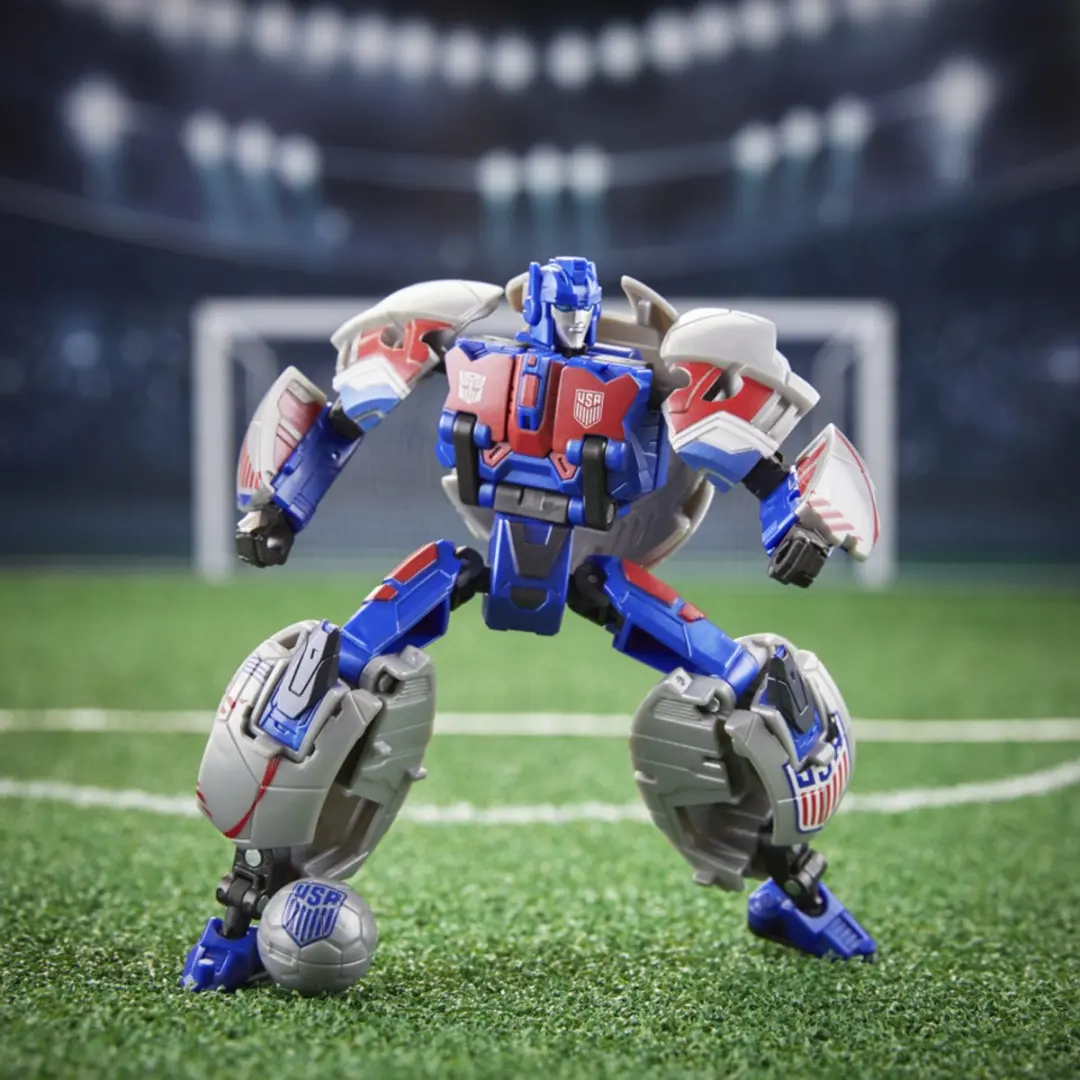Transformers US Soccer Federation Breakaway Actiefiguur 14cm - Grijs