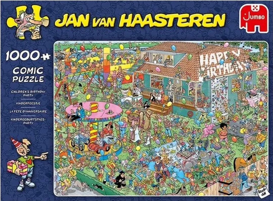 Jan van Haasteren Kinderfeestje Legpuzzel 1000 Stuks - Meerkleurig