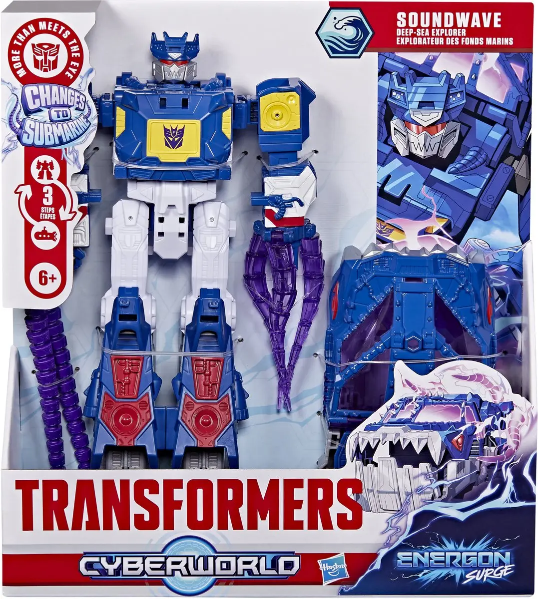 Transformers Cyberworld Energon Surge Soundwave Deep Sea Explorer - Actiefiguur 22cm