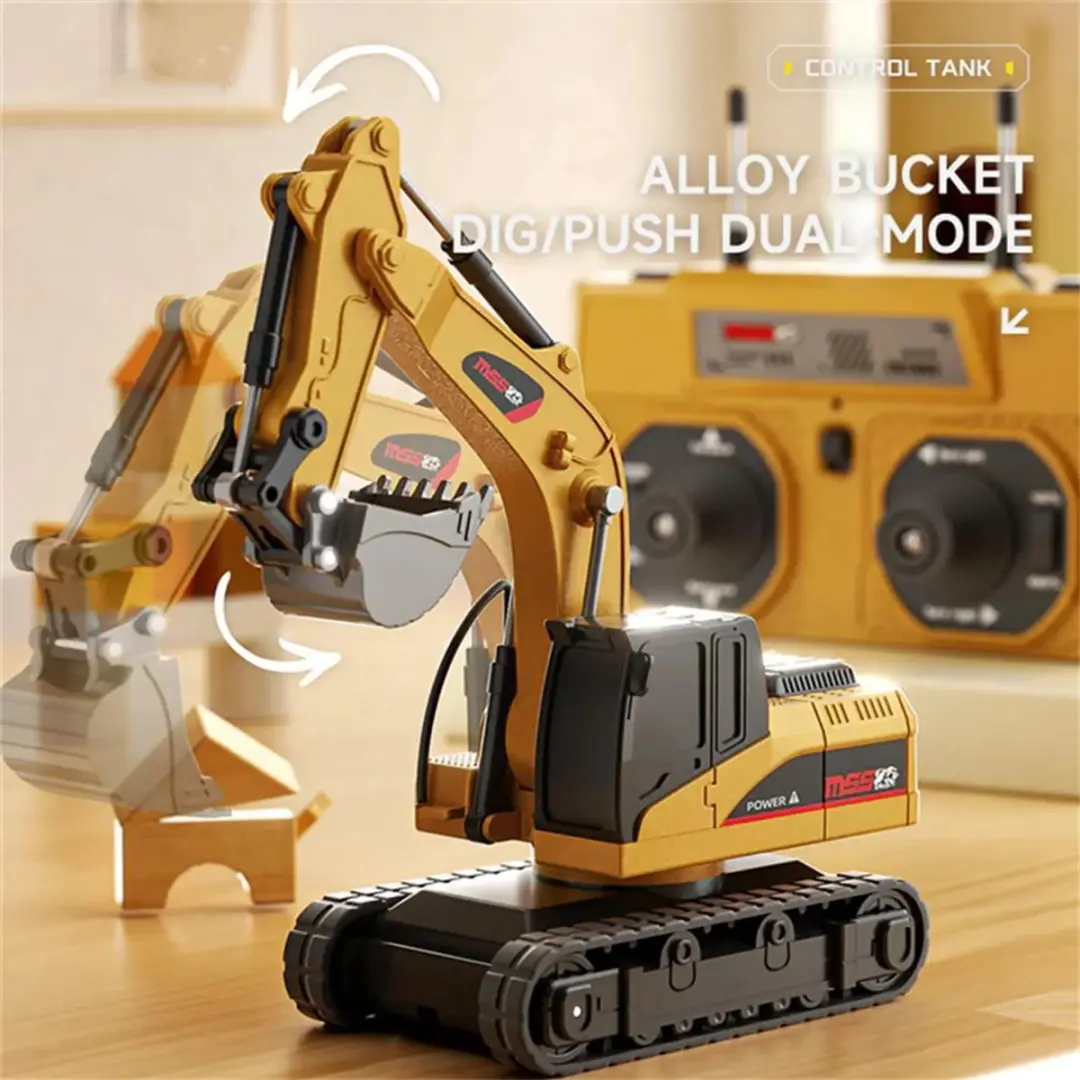 WLtoys Mini RC Graafmachine 1:64 Radiografisch Bestuurbaar
