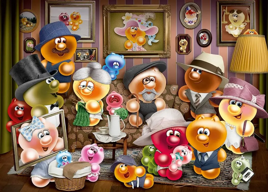 Ravensburger Lustige Gelinis Legpuzzel - 2x1000 Stuk