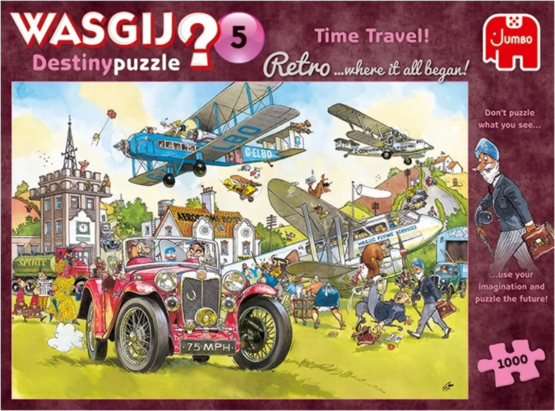 Wasgij Retro Destiny 5 Tijdreizen Puzzel 1000 Stuks - Multicolor