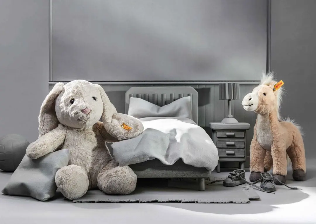 Steiff Hoppie Rabbit 28cm - Lichtgrijs