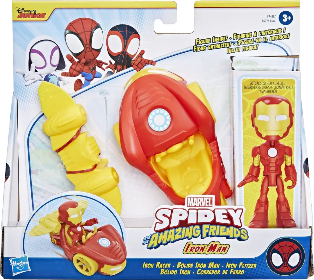 Hasbro Marvel Spidey and His Amazing Friends Iron Racer - F74585X2 - afbeelding 7 van 9