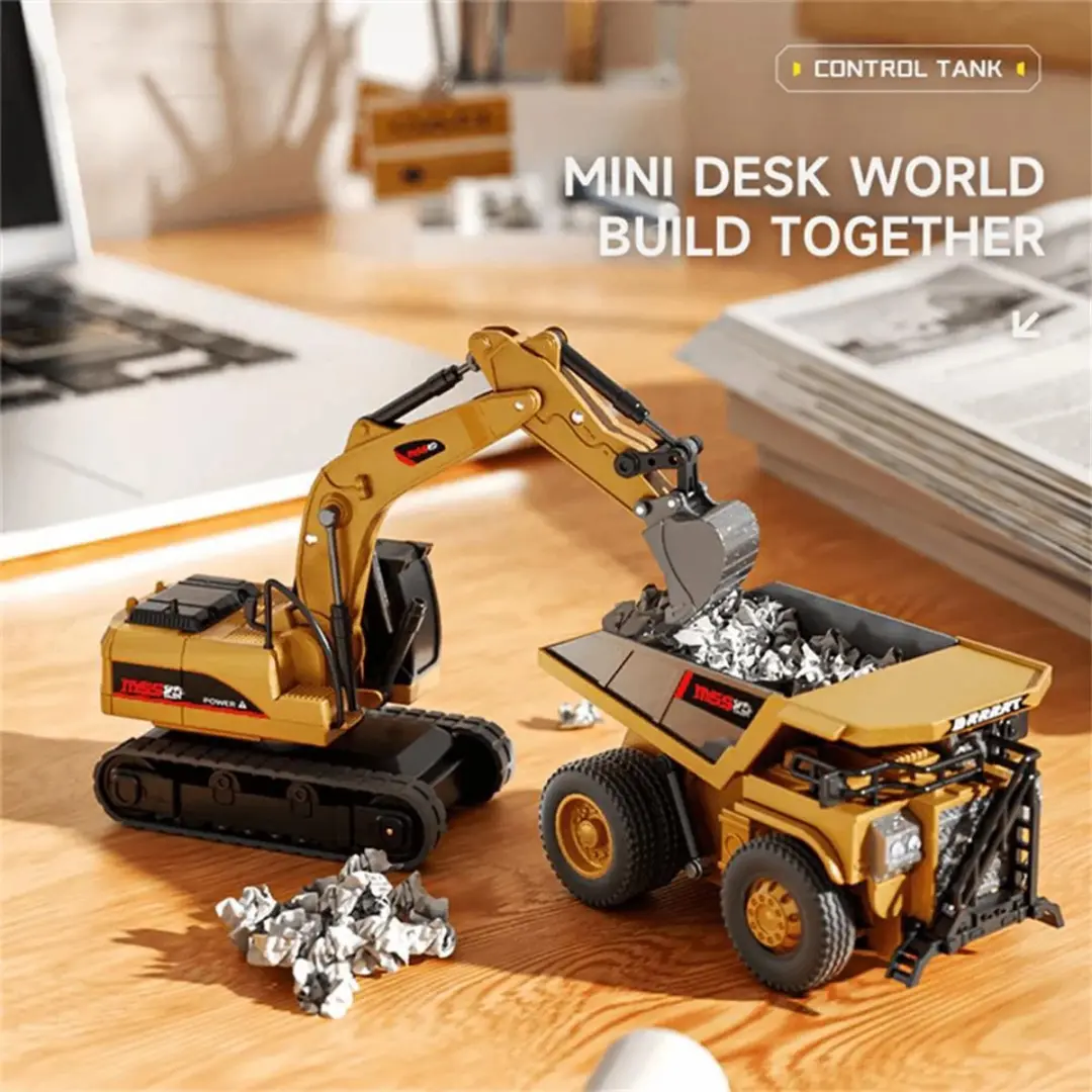 WLtoys Mini RC Kiepwagen 1:64 - Radiografisch Bestuurbaar
