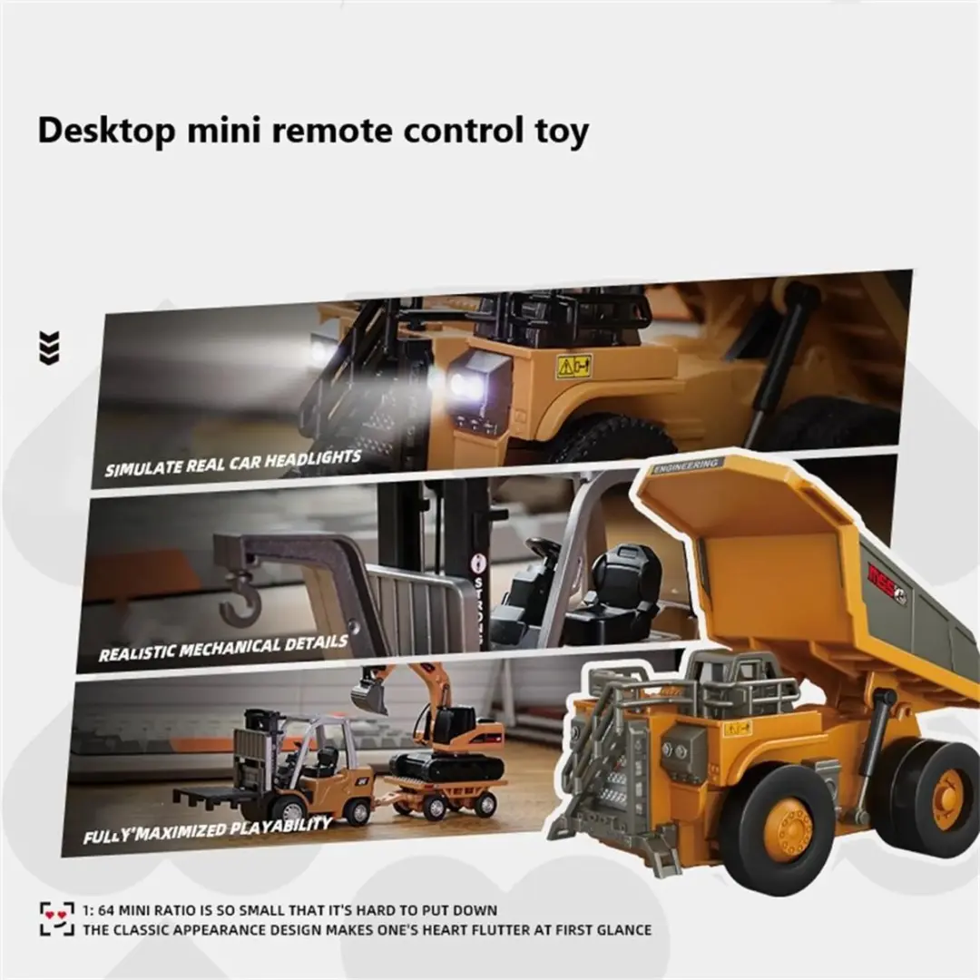 WLtoys Mini RC Kiepwagen 1:64 - Radiografisch Bestuurbaar
