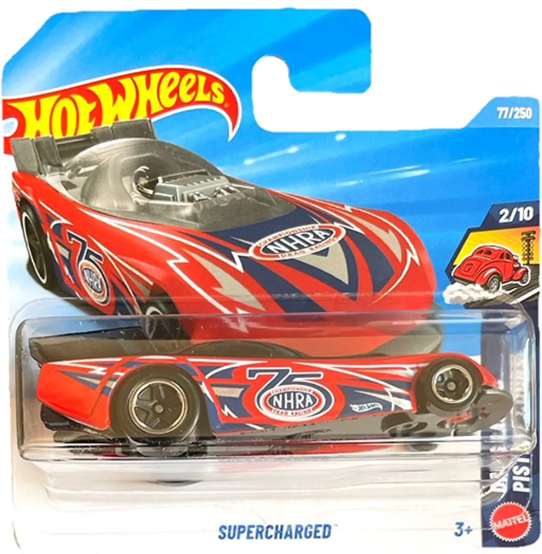Hot Wheels Supercharged Drag Racers DRAG RED 21A