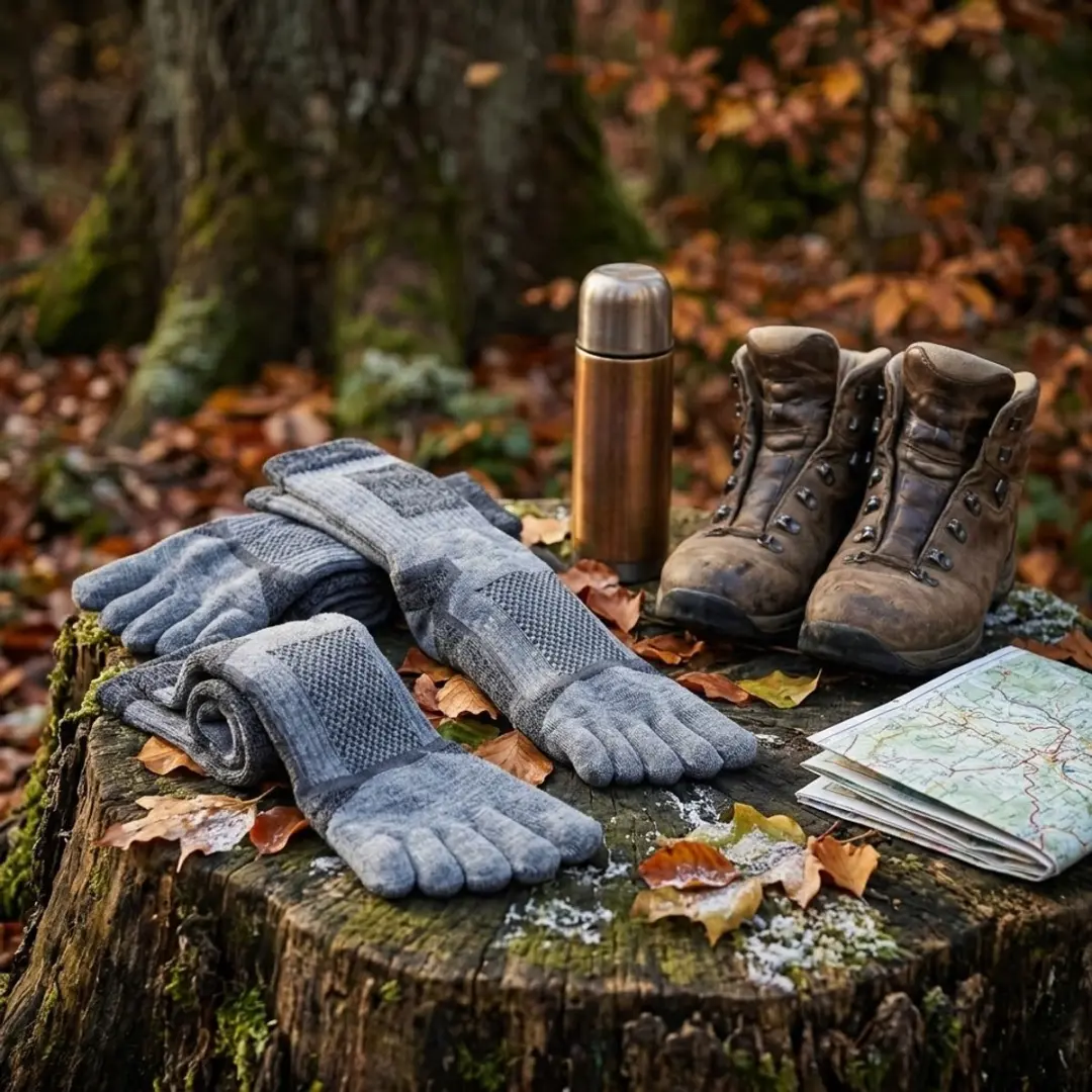 NUVEX Outdoorsokken Heren 39-42 - 3 Paar - Grijze