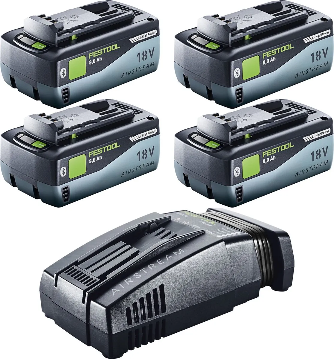 Festool 18V Energy Set 4x 8.0Ah Accu + SCA16 Lader