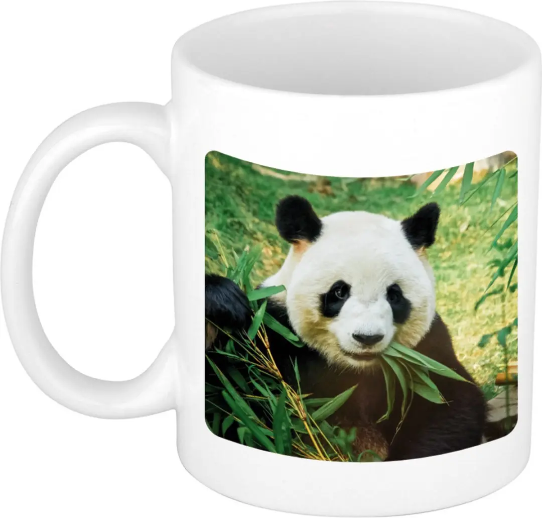 Keel Toys Panda Cadeauset - Knuffel 25cm & Beker 300ml Multi