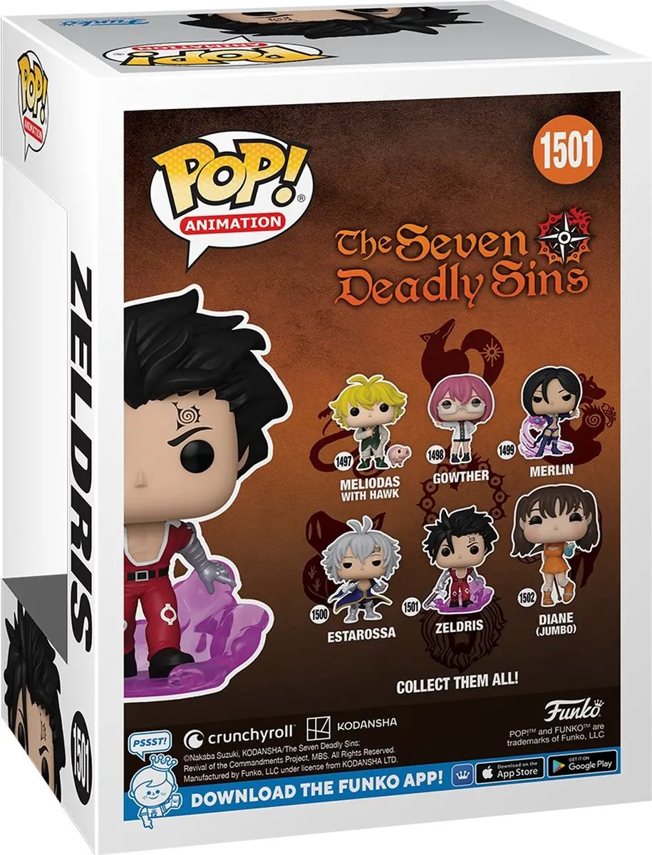 Funko Pop! The Seven Deadly Sins Zeldris - 1501 - Multicolor