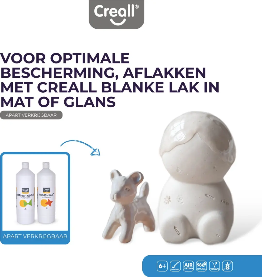 Creall Do & Dry Luchtdrogende Klei Wit - 3x1000g