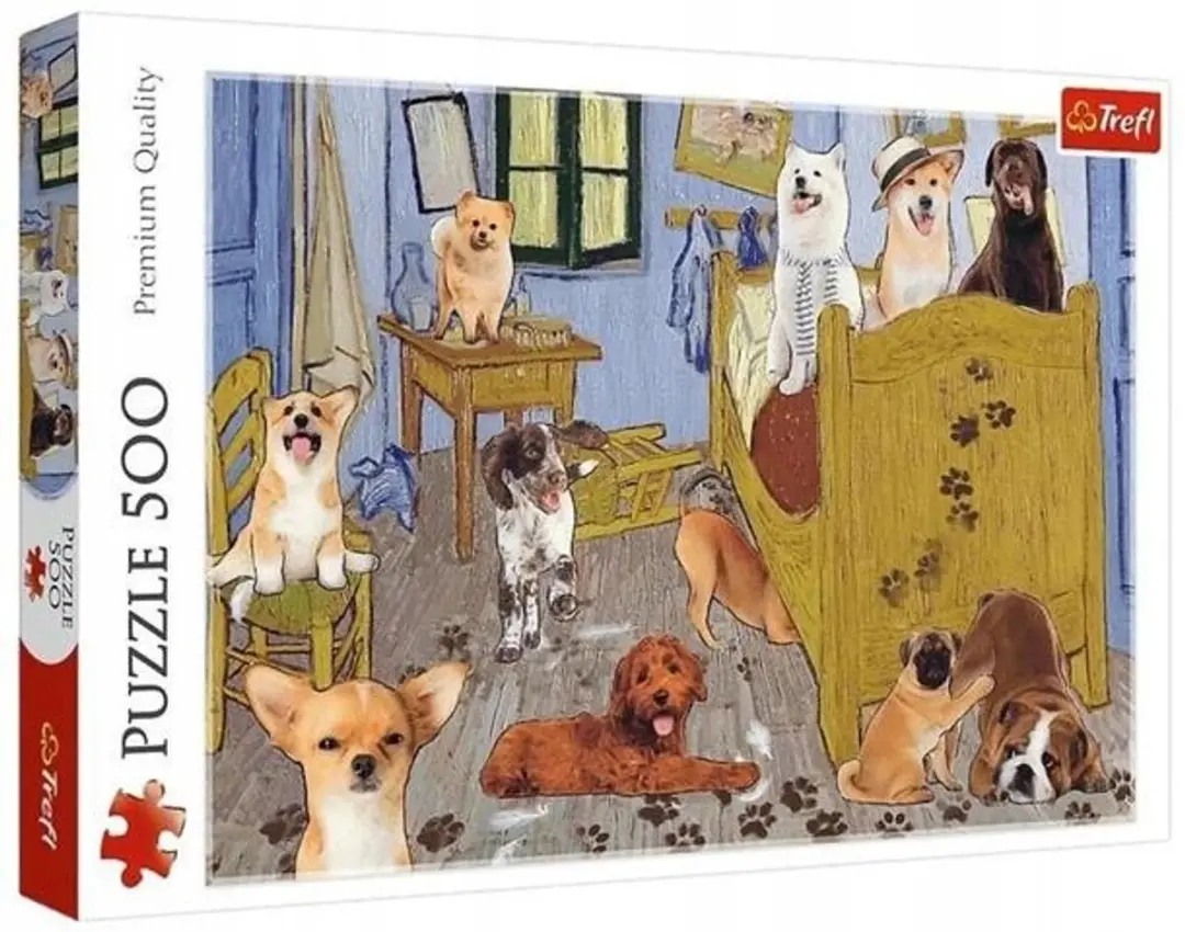 Trefl Puzzel Van Goghs Kamer met Honden 500 Stuks