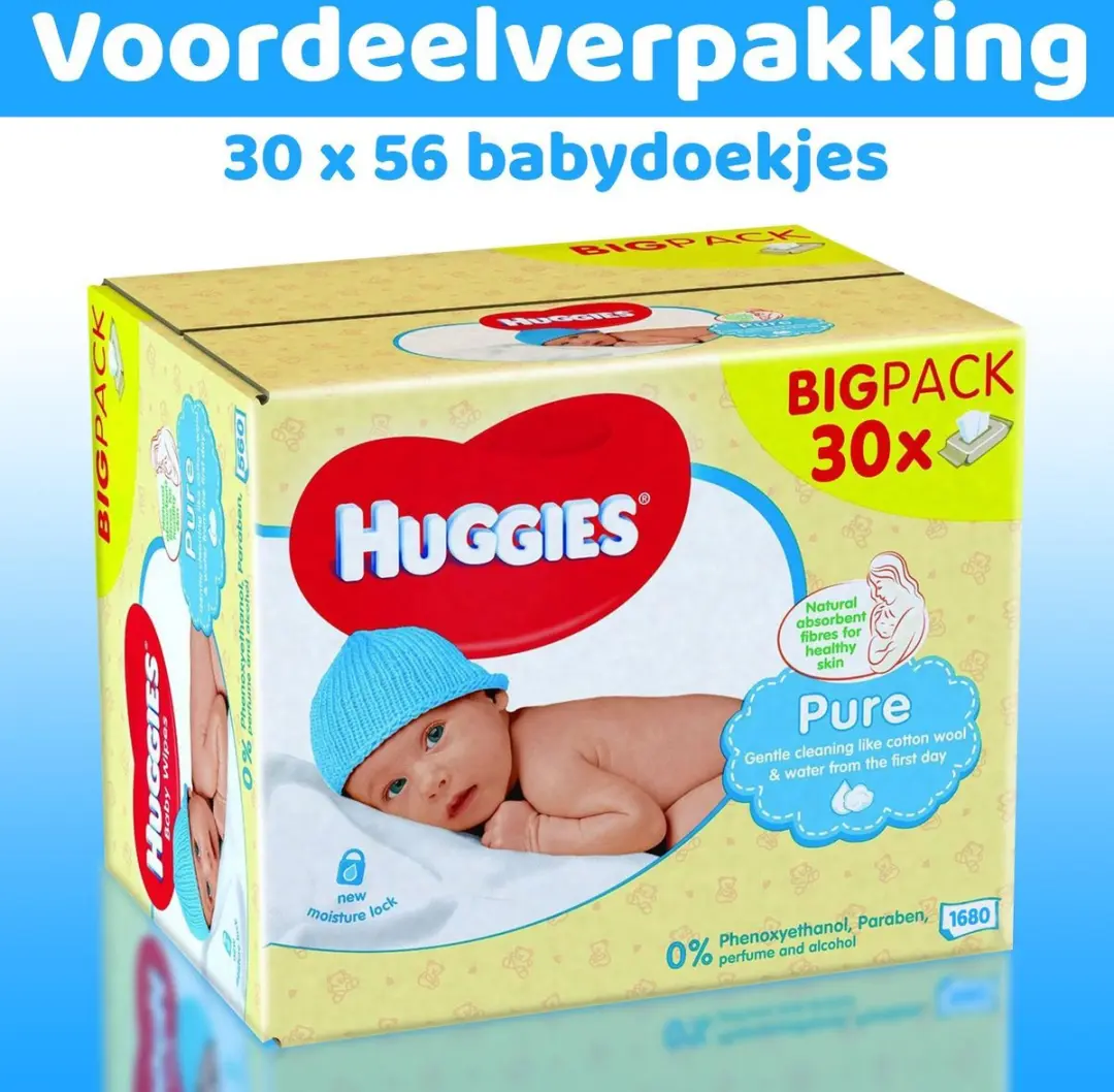 Huggies Pure Babydoekjes 1680 Stuks