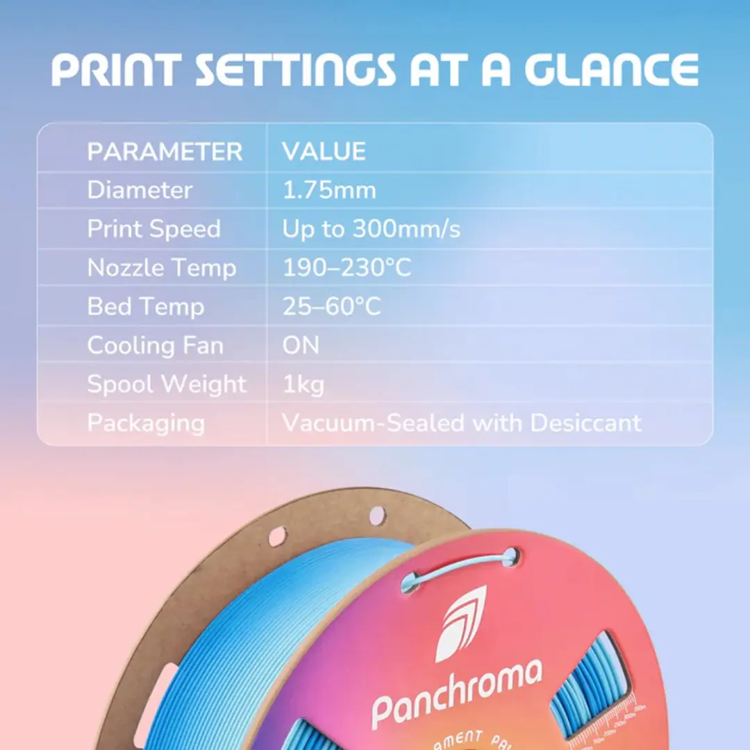 Polymaker Panchroma Gradient Summer Matte PLA 1,75mm - 1kg