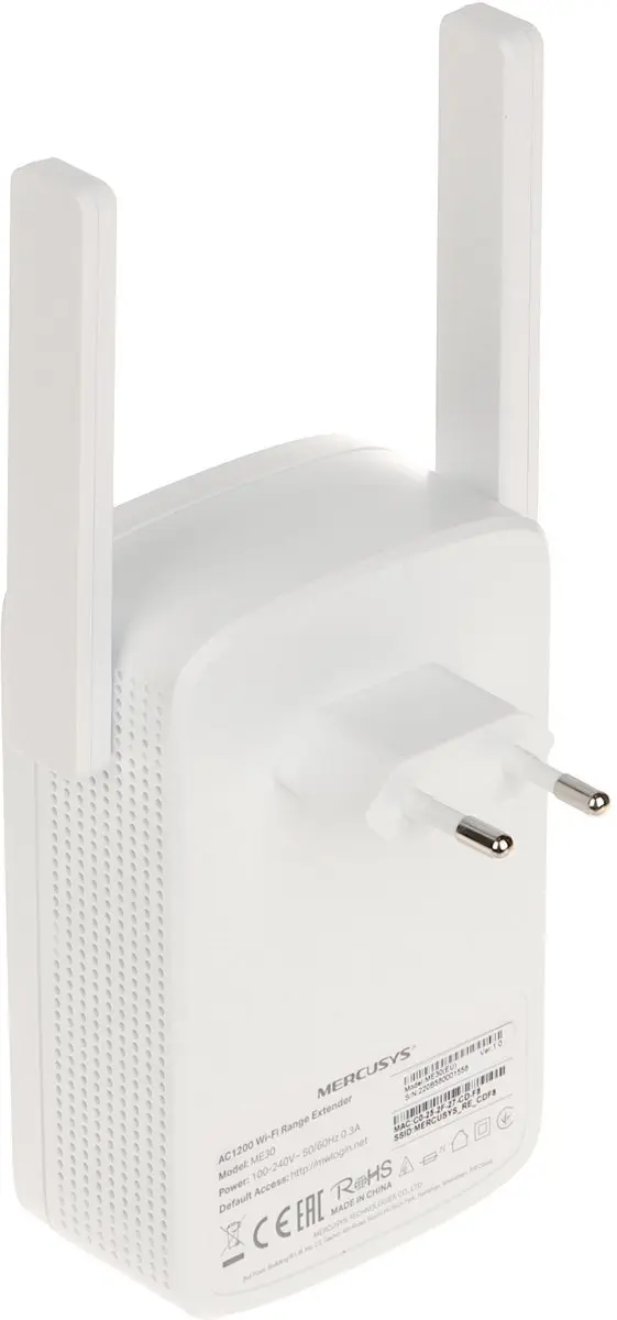 TP-Link Mercusys ME30 WiFi Repeater AC1200 - Wit