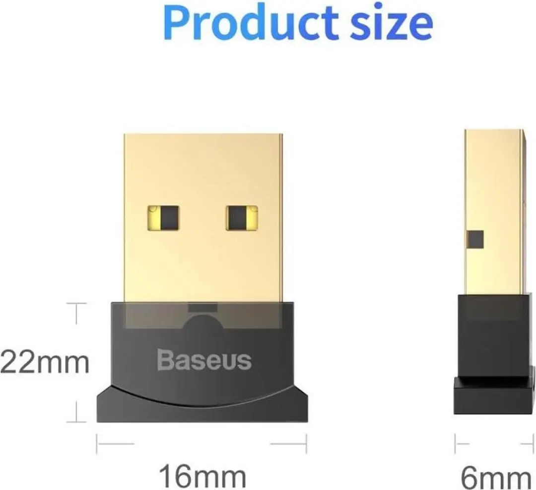 Baseus CCAL-BT01 Bluetooth Dongle v4.0 - Zwart