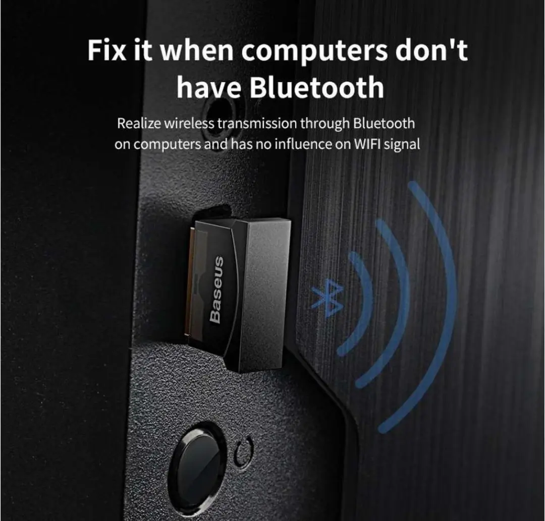 Baseus CCAL-BT01 Bluetooth Dongle v4.0 - Zwart