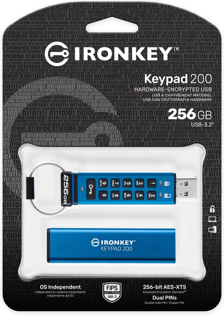 Kingston IronKey 256GB Keypad IKKP200