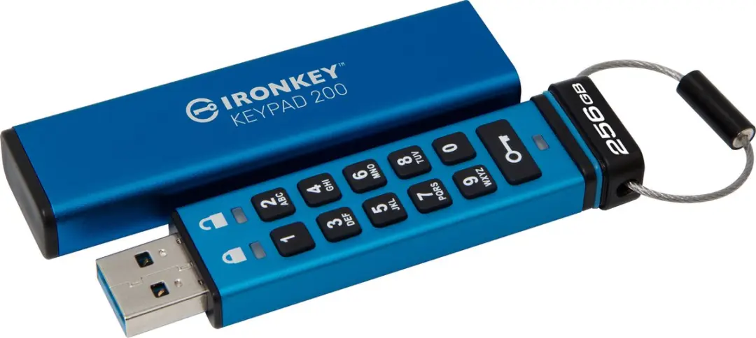Kingston IronKey 256GB Keypad IKKP200 - 256GB - AES-256 Versleuteld
