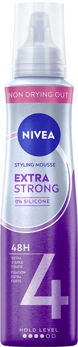 NIVEA Extra Strong Styling Mousse 6x150ml - met Panthenol & Vitamine B3 - afbeelding 6 van 6