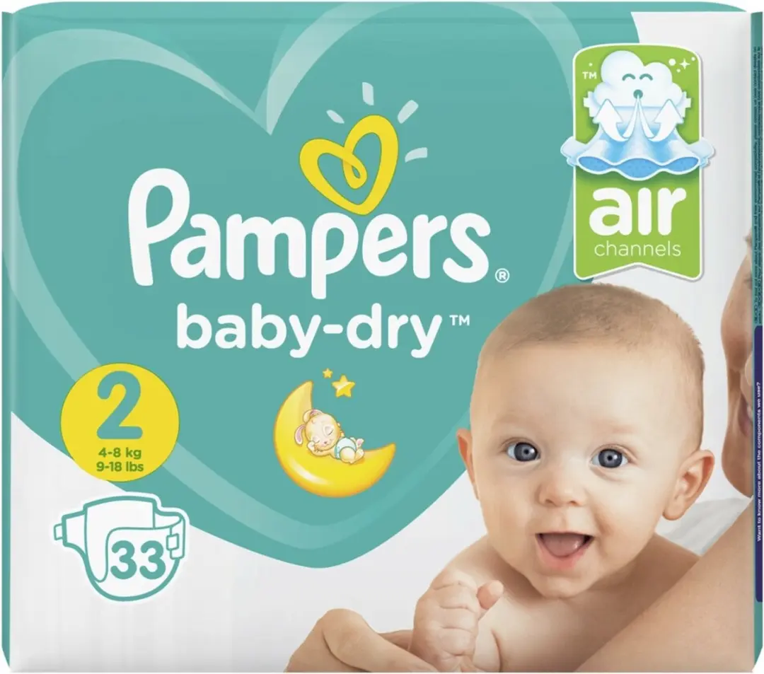 Pampers Baby Dry Maat 2 Luiers