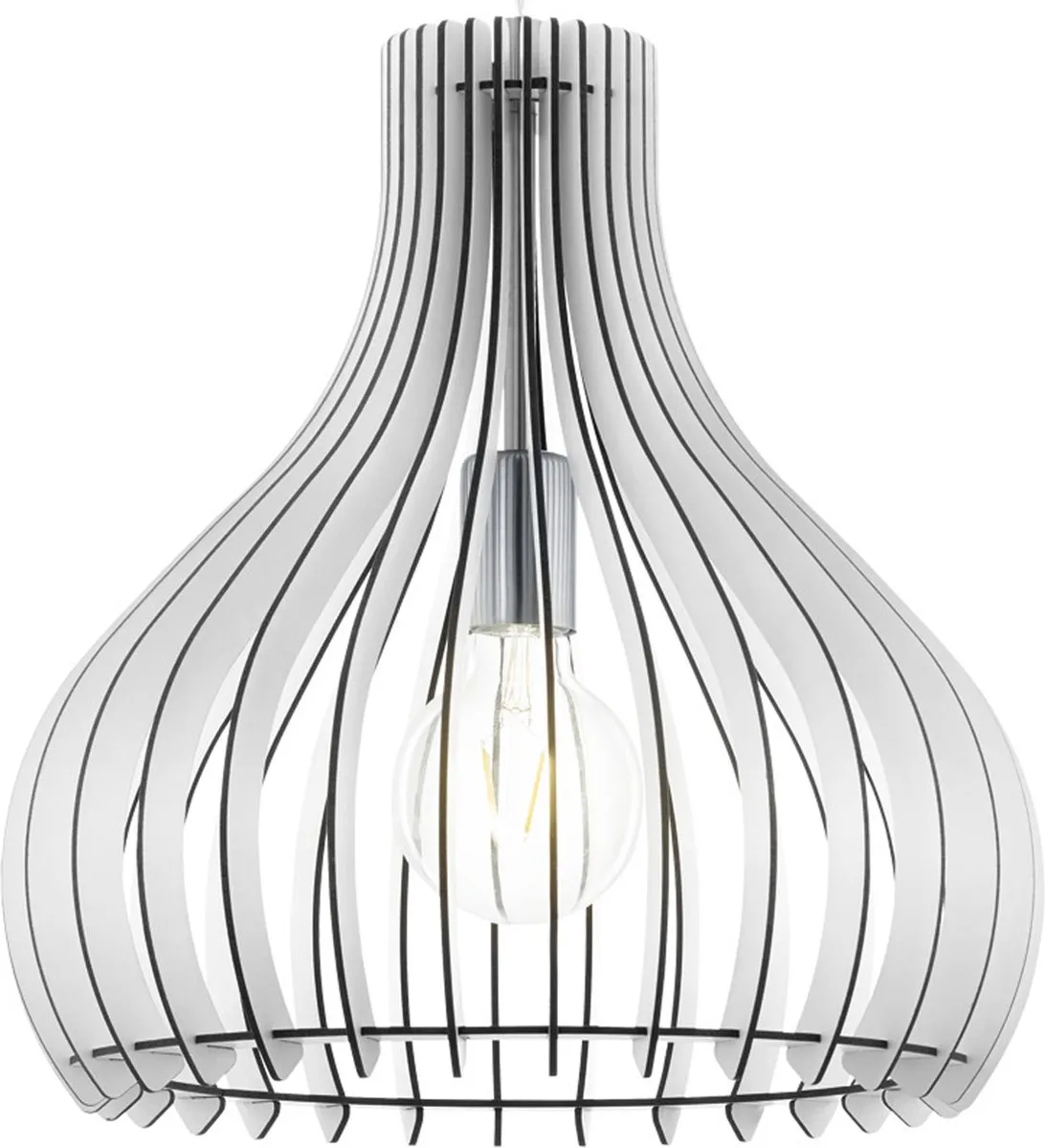 Eglo Tindori Hanglamp - Nikkel-Mat - Wit