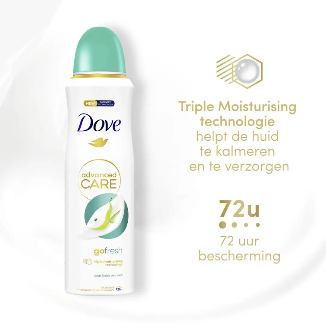 Dove Deodorant Spray Pear Aloe Vera 200ml - 6 Stuks - afbeelding 2 van 5