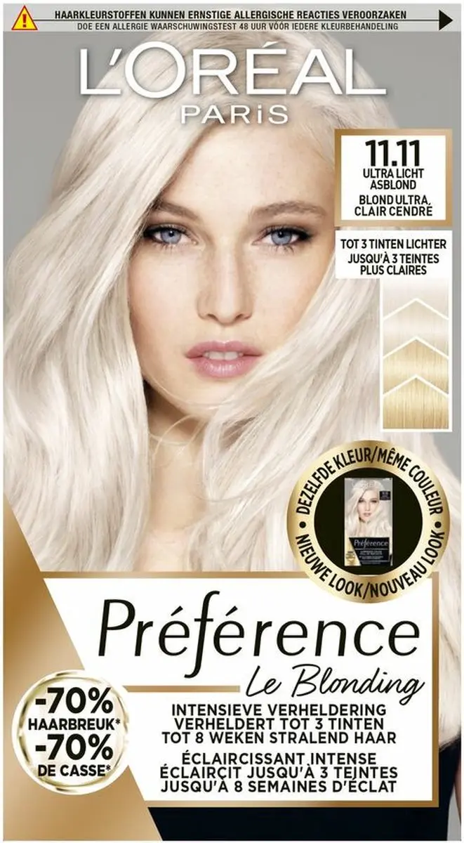 L'Oréal Paris Preference Haarkleuring 11.11 - 6 Stuks