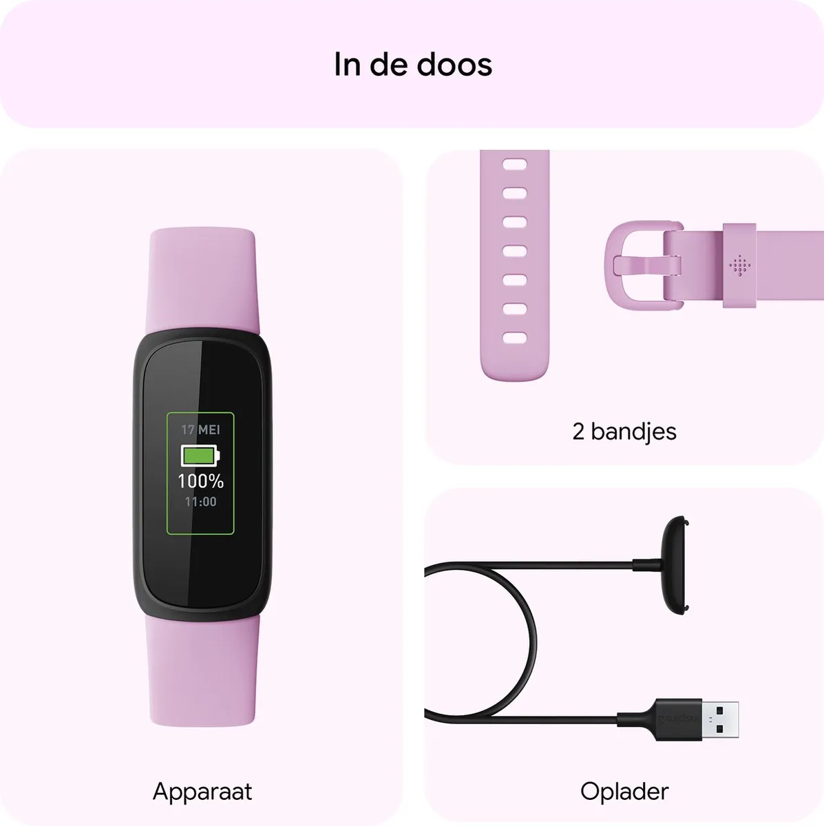 Fitbit Inspire 3 - Activity tracker - Paars