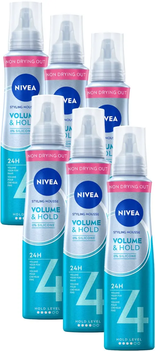 NIVEA Volume Care Styling Mousse 6x150ml