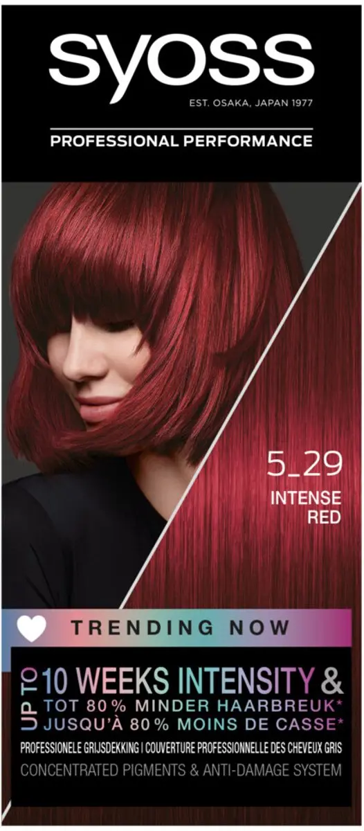 SYOSS Classic Haarverf 5-29 Intense Red - 3 Stuks