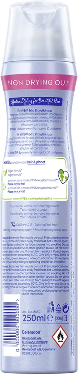 NIVEA Extra Strong Haarlak 250ml - 6 Stuks