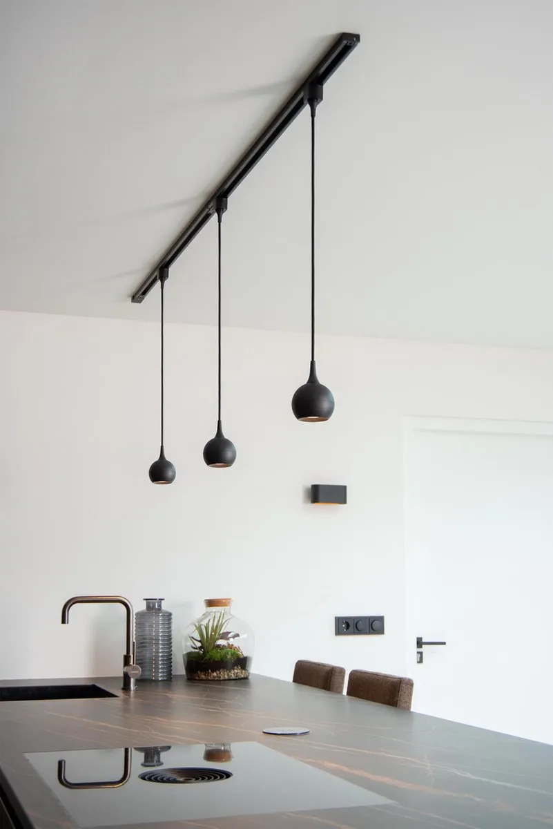 Lucide Track Favorit Hanglamp GU10 - 1 Stuks - Zwart - afbeelding 6 van 6