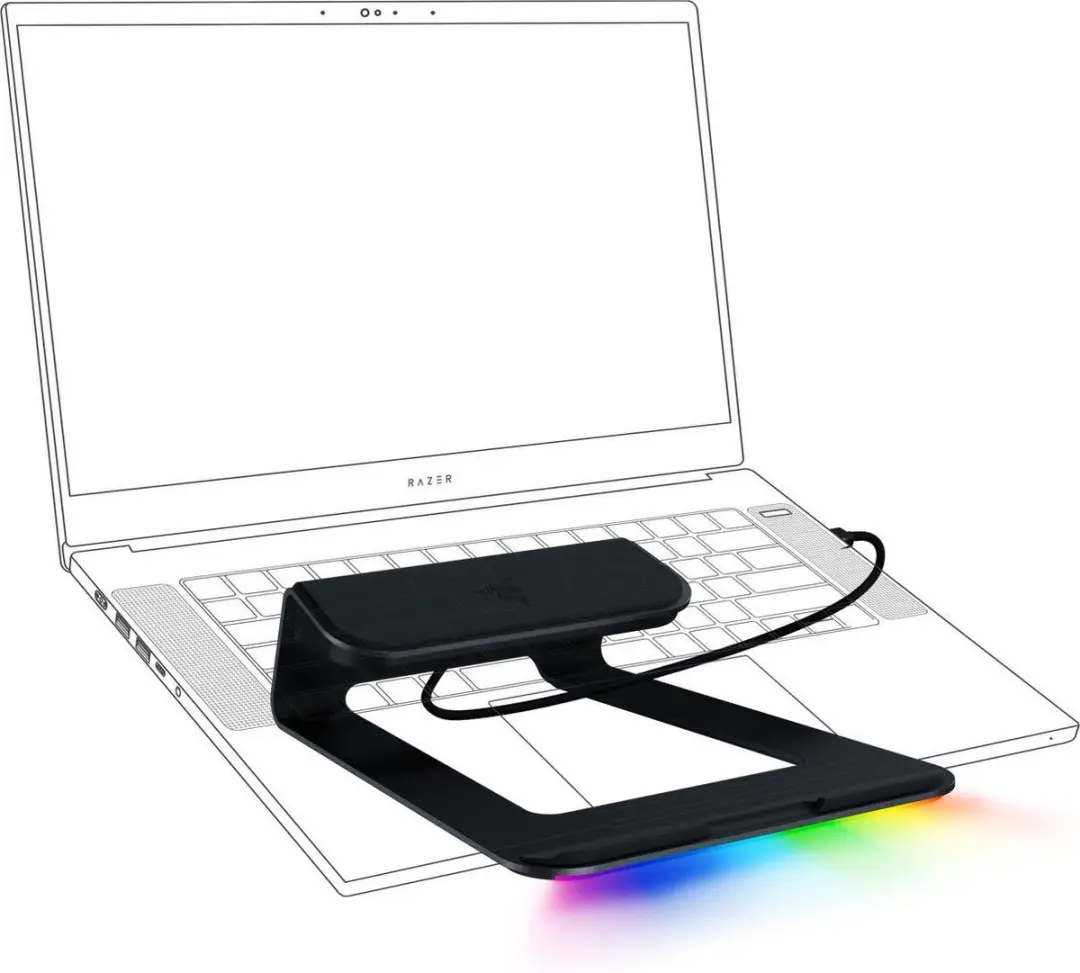 Razer Chroma V2 Laptopstand - Zwart RC21-01680100-R3M1