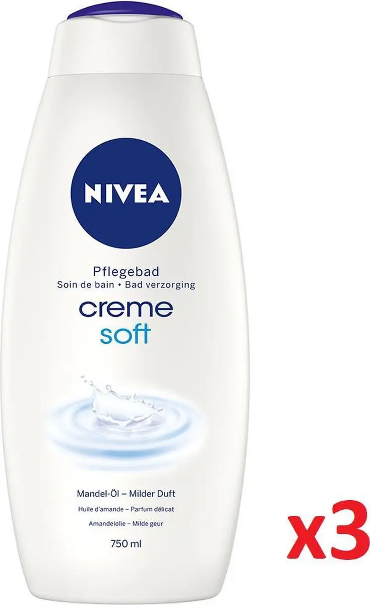 NIVEA Bad Verzorging Crème Soft 750ml