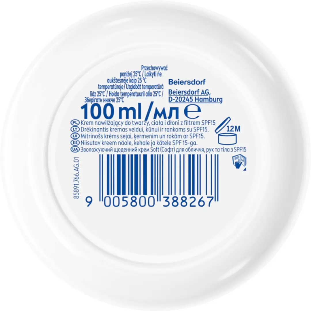 NIVEA Soft Intensieve Hydraterende Crème SPF 15 100ml