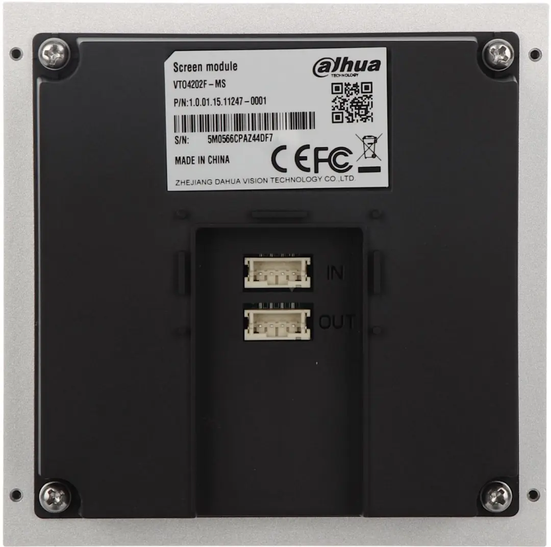 Dahua VTO4202F-MS Displaymodule - 3 inch - Zilver - afbeelding 6 van 6