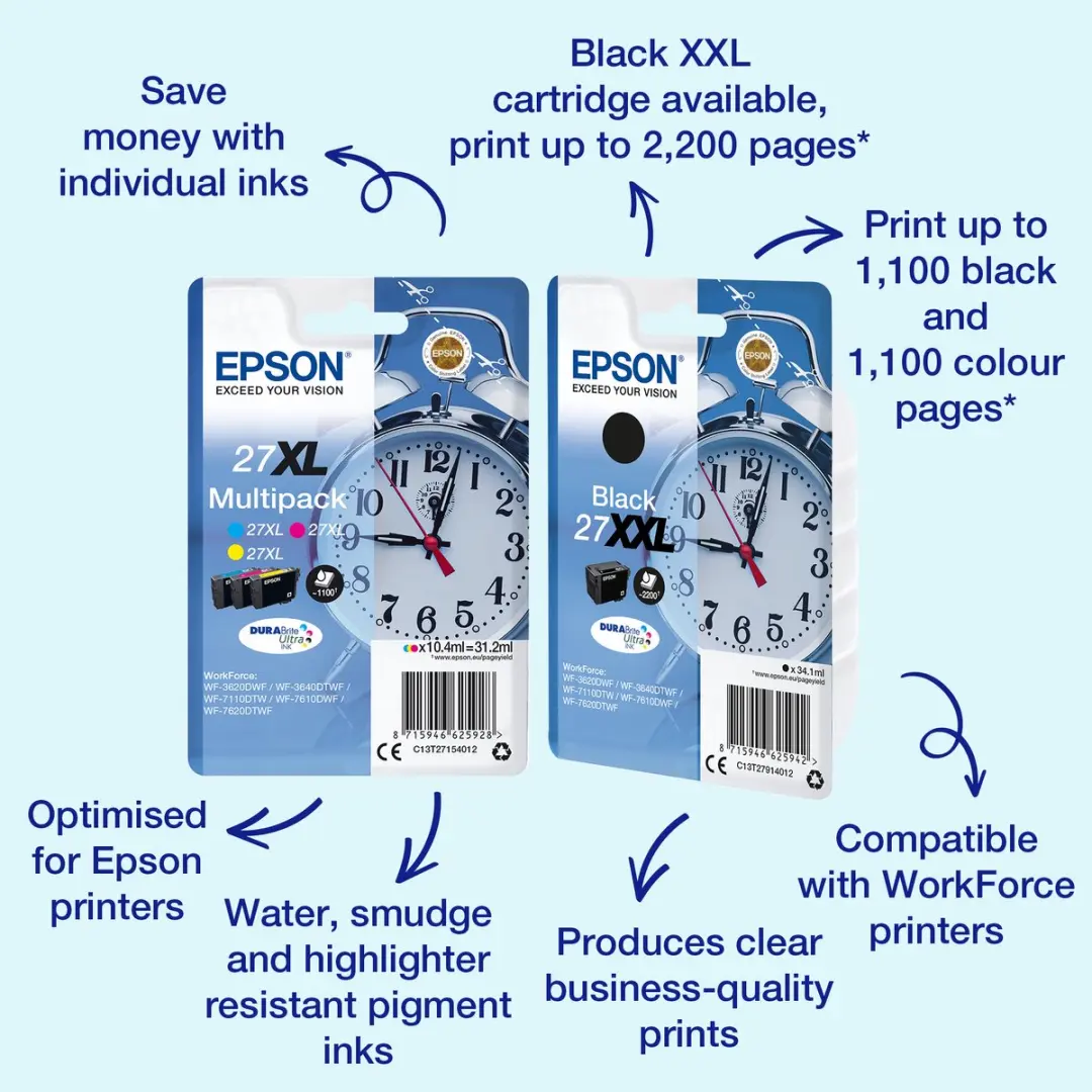 Epson 33 C13T27014012 Inktcartridge Foto Zwart