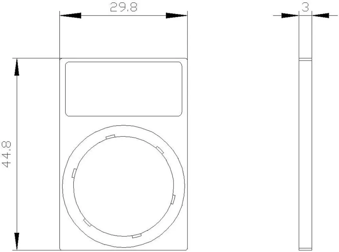 Siemens 3SU1900-0AN10-0AA0 Opschriftbord - 10 Stuks