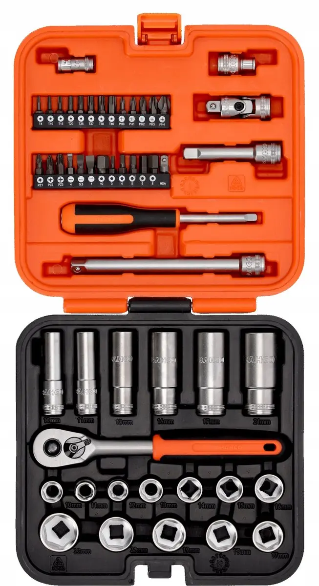 Bahco Gereedschapset 51-delig 1/4" & 3/8"