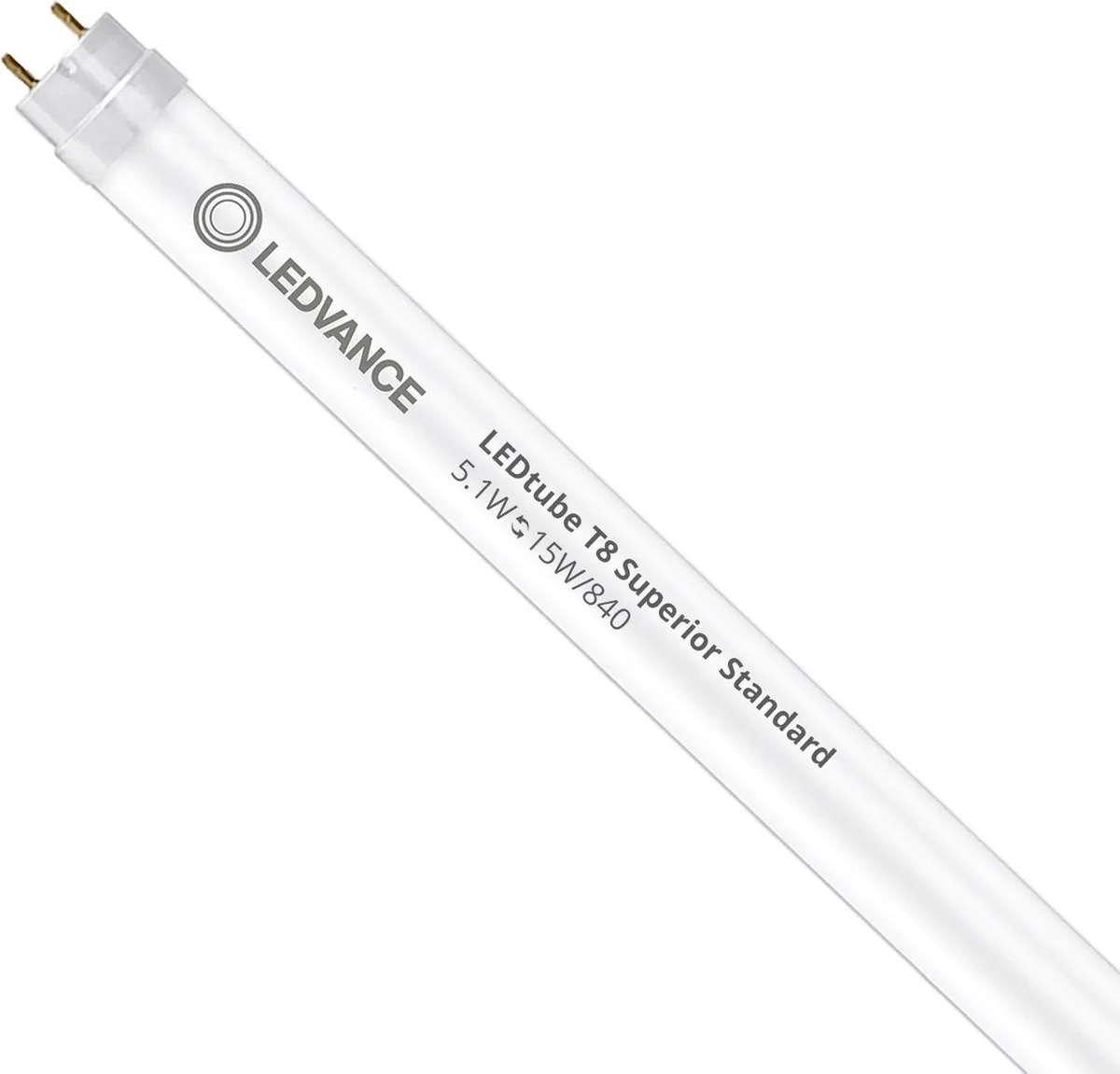 LEDVANCE LED Buis T8 Superior 5.1W 900lm - 44cm Koel Wit - Donkergroen