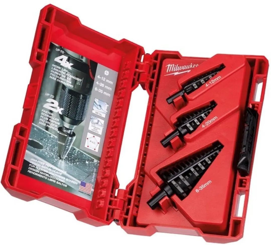 Milwaukee 3-delige Stappenboor Set 48899399