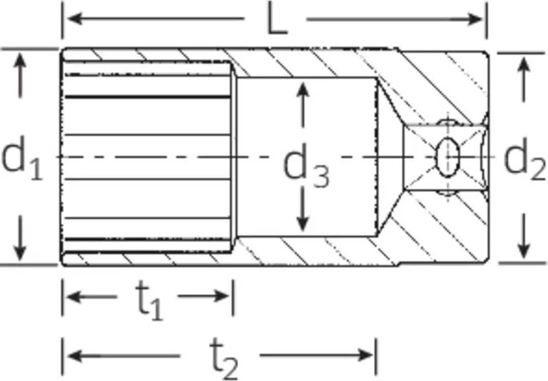 Stahlwille 51 14 03020014 Dopsleutelinzetstuk 14mm - 1/2" - Zeskant