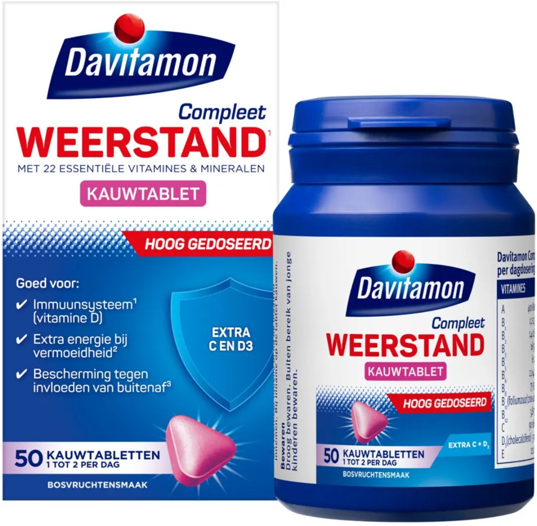 Davitamon Compleet Weerstand Bosvruchten Kauwtabletten