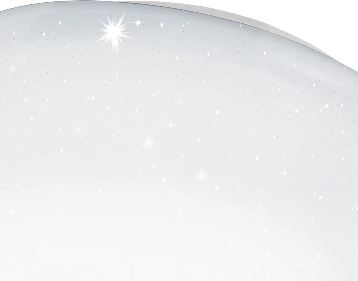 Eglo Sileras LED Plafondlamp Ø45cm - Wit met Kristal