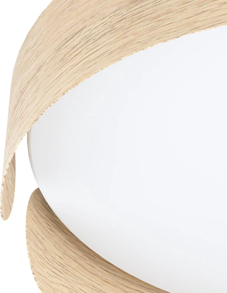 Eglo Valcasotto Plafondlamp LED Ø37cm - Bruin/Wit