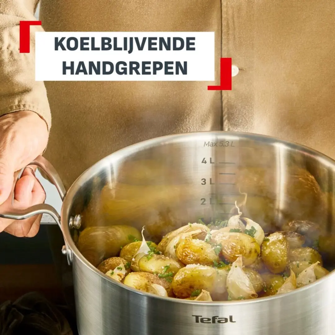 Tefal Extreme Pannenset 5-delig - 22/18/16-24cm Zilver - afbeelding 6 van 6